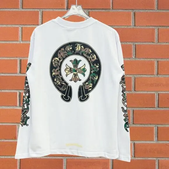 Chrome Hearts Classic White Long-Sleeve Shirt